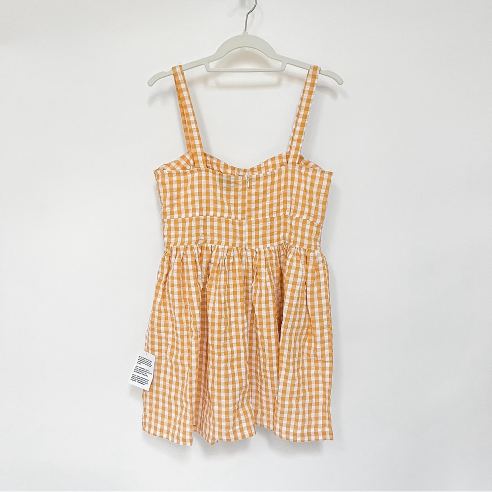 ASOS Romper Mustard Yellow Gingham - Picture 6 of 14